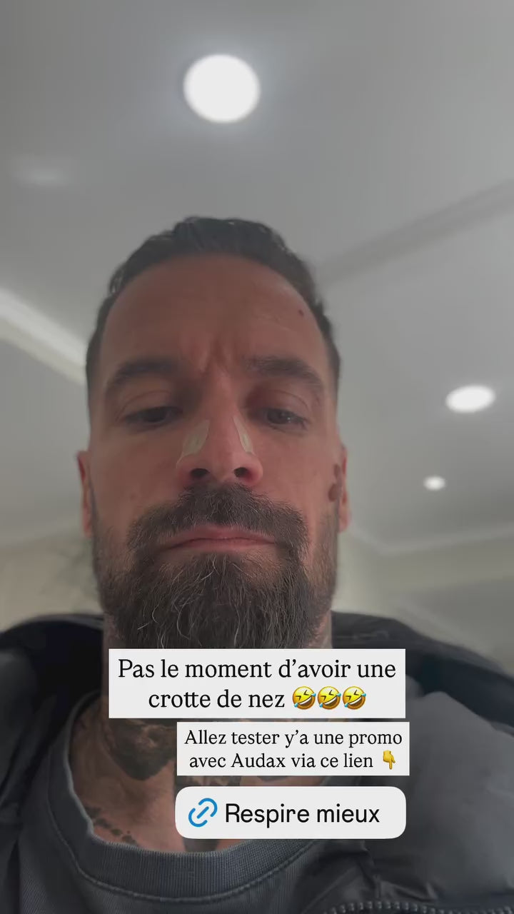 La bande nasale magnétique Flexair™ V2 est conçue pour améliorer votre respiration nasale, augmentant ainsi vos performances sportives et favorisant un sommeil réparateur.